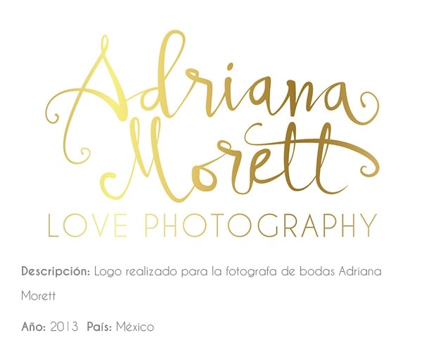 logo de Adriana Morett love photography