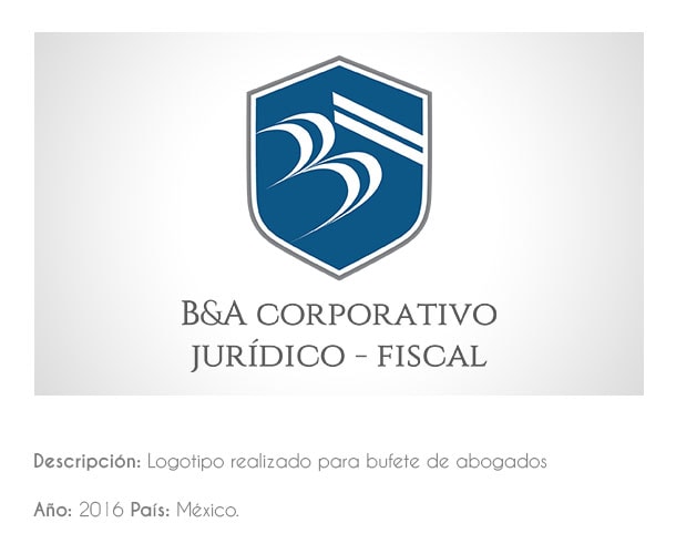 logo de B&A corporativo jurídico fiscal